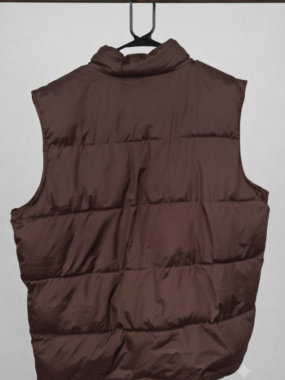U.S. Polo Assn. Men's Brown Puffer Vest 3XLT Full Zip Quilted Big & Tall - Picture 2 of 4